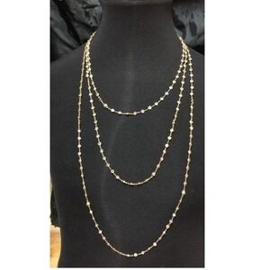 Henri Bendel necklace measures 36" long‎ with Swarovski crystals
